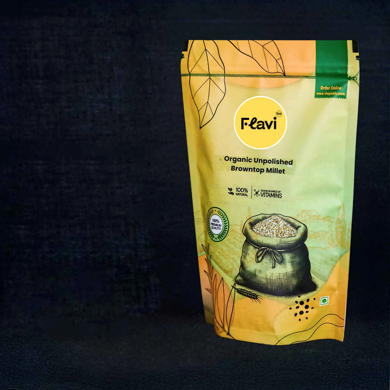 Organic Unpolished Browntop Millet