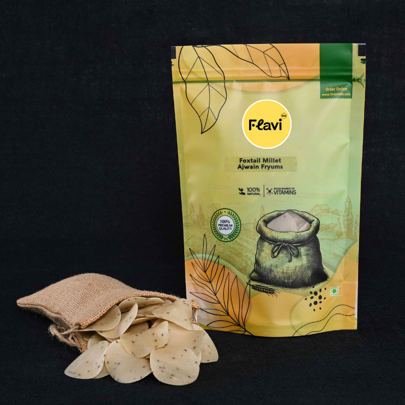 Foxtail Millet Ajwain Fryums