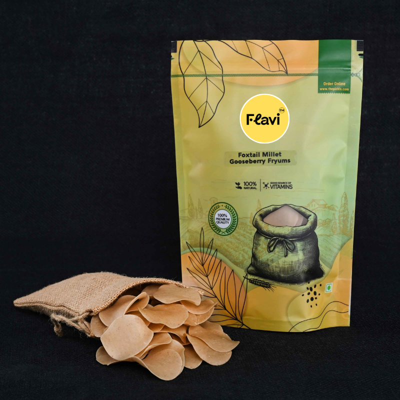 Foxtail Millet Gooseberry Fryums